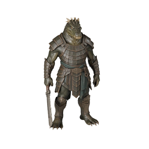A 3D model reconstructed from a single image with Opolyo, shown from the front